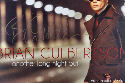 Brian Culbertson ‎– Another Long Night Out vinyl record front cover autograph