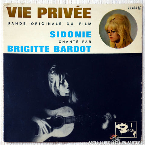 Brigitte Bardot ‎– Bande Originale Du Film Vie Privée vinyl record front cover