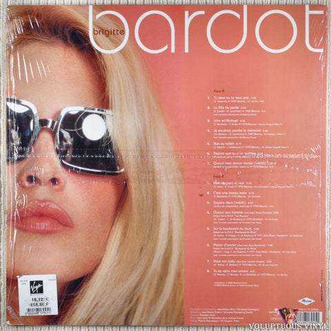 Brigitte Bardot – Brigitte Bardot vinyl record back cover