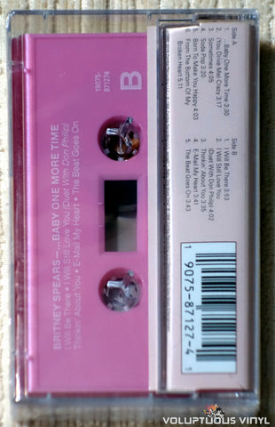 Britney Spears ‎– ...Baby One More Time cassette tape back