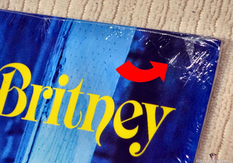 Britney Spears ‎– Britney vinyl record front cover corner crease