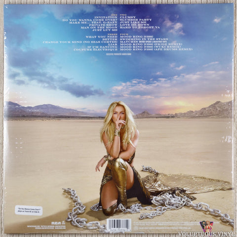 Britney Spears ‎– Glory vinyl record back cover