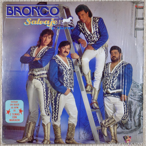 Bronco ‎– Salvaje Y Tierno vinyl record front cover