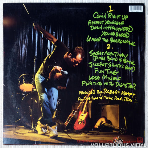 Bruce Willis ‎– The Return Of Bruno vinyl record back cover