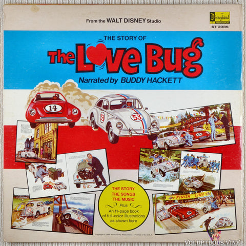 Buddy Hackett ‎– The Story Of The Love Bug vinyl record back cover