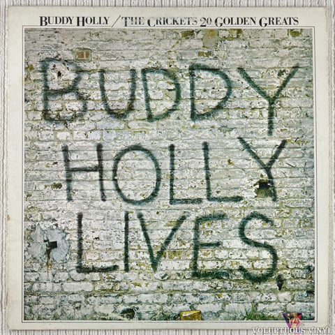 Buddy Holly And The Crickets – 20 Golden Greats vinyl record front cover
