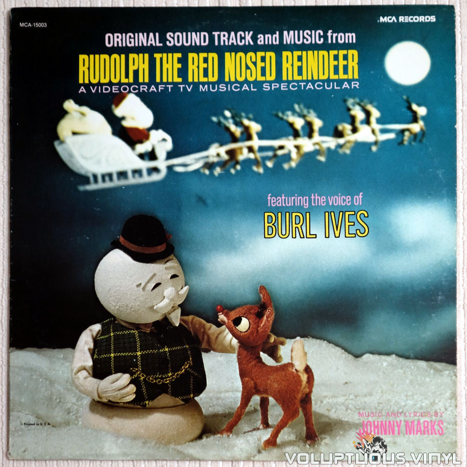 Burl Ives ‎– Original Sound Track And Music From Rudolph The Red Nosed Reindeer - Vinyl Record - Front Cover