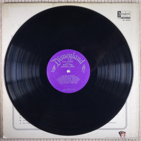 Burl Ives ‎– Walt Disney Presents Burl Ives' Animal Folk vinyl record 