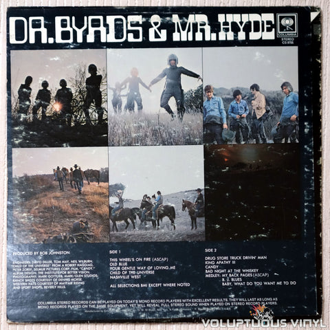 The Byrds ‎– Dr. Byrds & Mr. Hyde - Vinyl Record - Back Cover