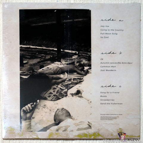Caamp ‎– Boys vinyl record back cover