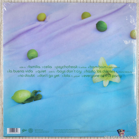 Camila Cabello – Familia vinyl record back cover