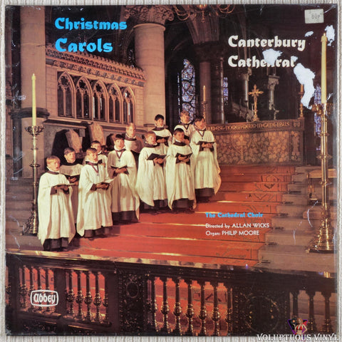 Canterbury Cathedral Choir ‎– Christmas Carols At Canterbury Cathedral vinyl record front cover