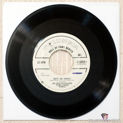 Carl Smith With The Carter Sisters & Mother Maybelle – Softly And Tenderly / Amazing Grace (?) 7" Single, Promo