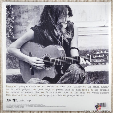 Carla Bruni – Carla Bruni vinyl record back cover