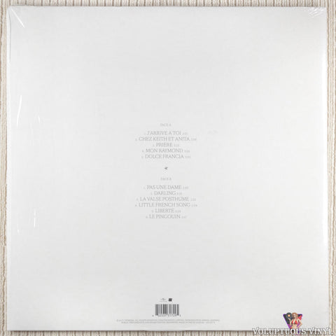 Carla Bruni – Little French Songs vinyl record back cover