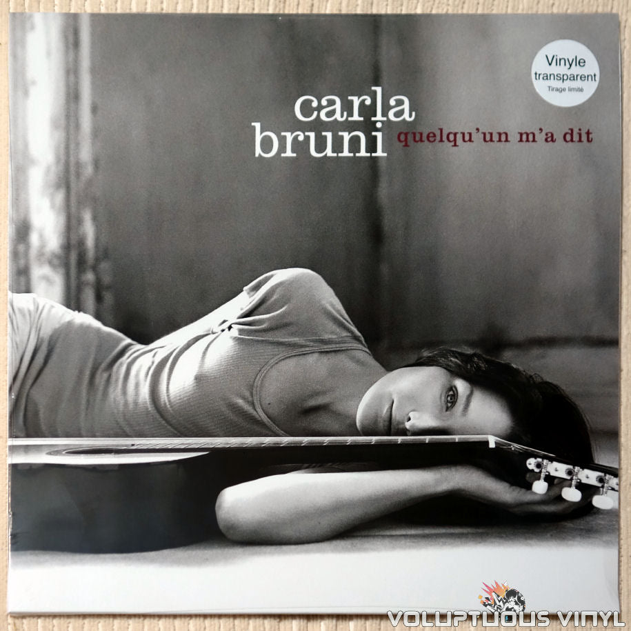 Carla Bruni ‎– Quelqu'Un M'A Dit vinyl record front cover