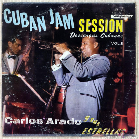 Carlos Arado Y Sus Estrellas ‎– Cuban Jam Session Descarga Cubana Vol. 2 vinyl record front cover