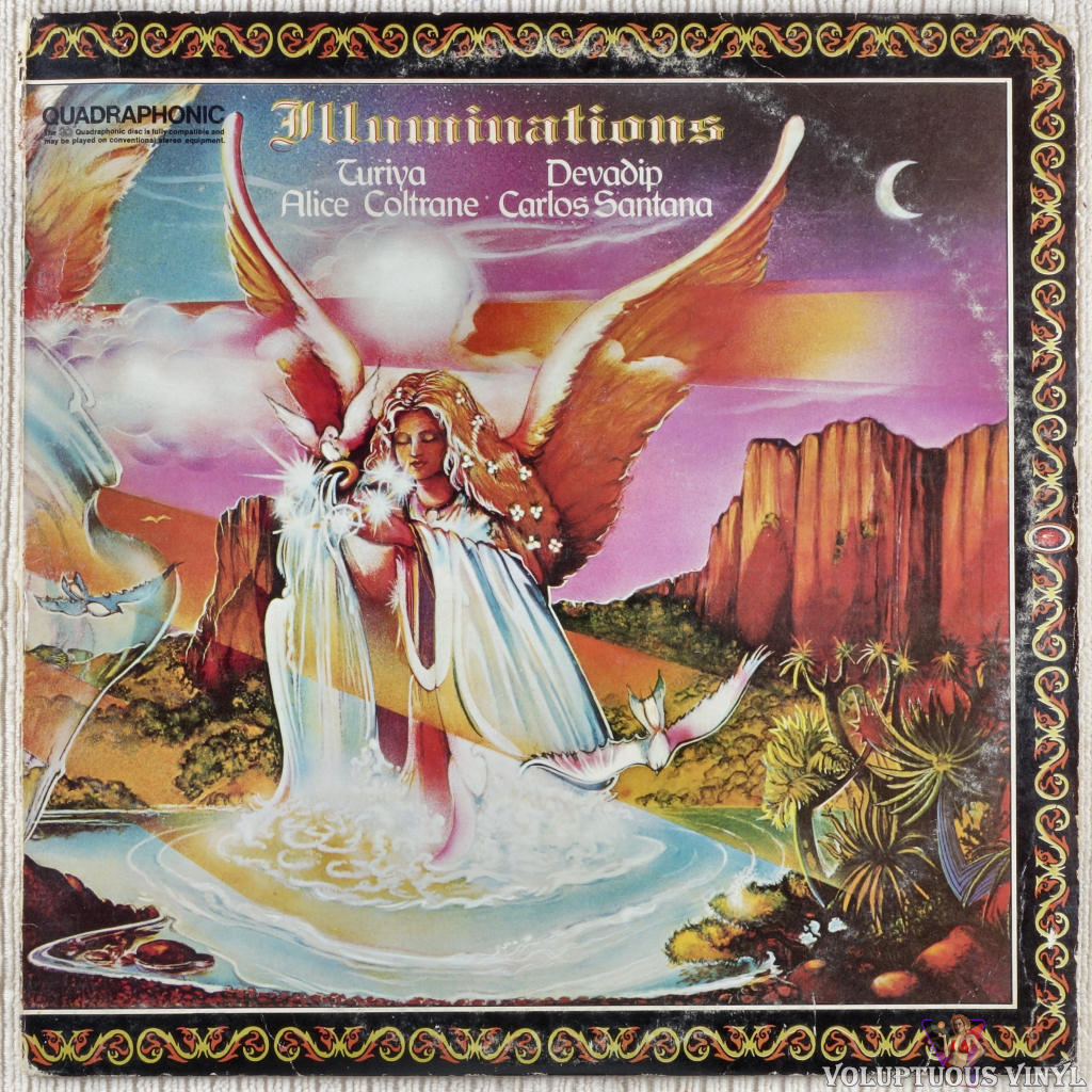 Carlos Santana & Alice Coltrane – Illuminations vinyl record front cover
