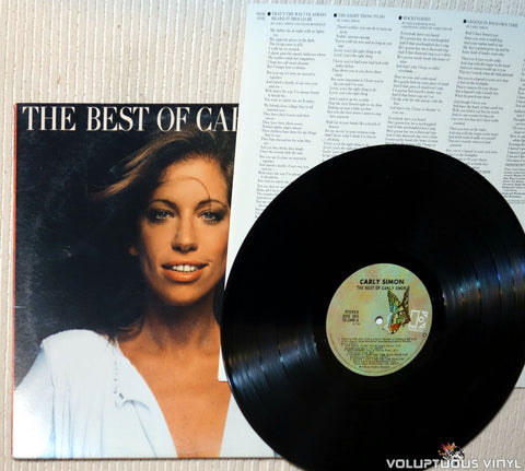 Carly Simon ‎– The Best Of Carly Simon vinyl record