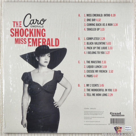 Caro Emerald – The Shocking Miss Emerald vinyl record back cover