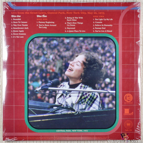 Carole King – Home Again vinyl record back cover