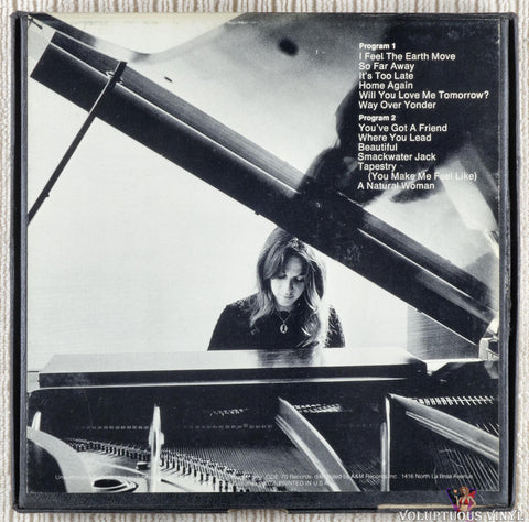 Carole King – Tapestry reel to reel tape back cover
