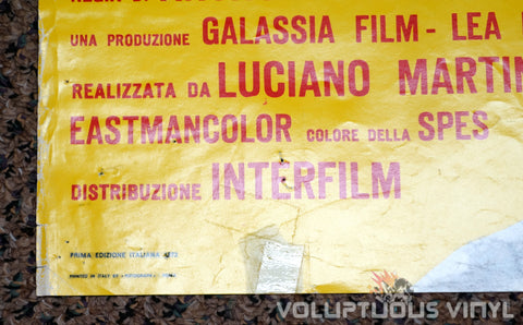 The Case of the Bloody Iris - Italian Soggetto - Movie Poster - Bottom Left Corner
