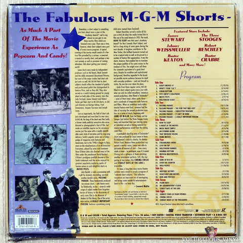 Cavalcade of MGM Shorts #1 laserdisc back cover