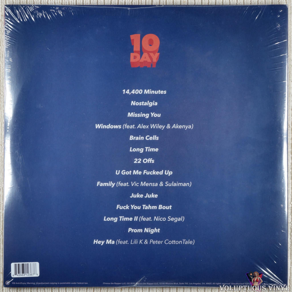 Chance The Rapper ‎– 10 Day × Vinyl, LP, 45 RPM, Album – Voluptuous Vinyl Records