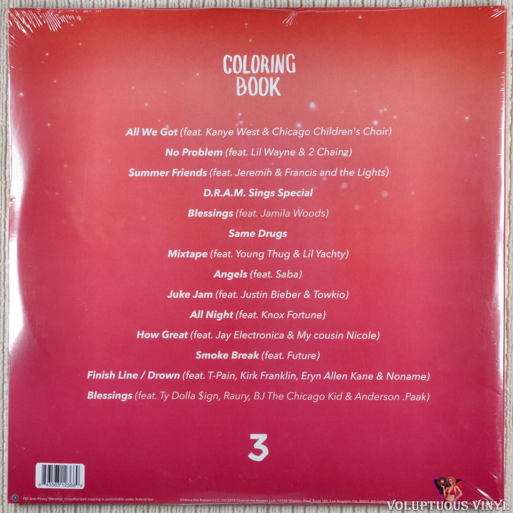 CD Rap & Hip-Hop Promo. Chance The Rapper - Coloring Book [CLEAN Mixtape]