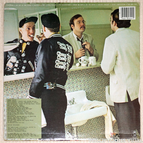 Cheap Trick ‎– Heaven Tonight - Vinyl Record - Back Cover