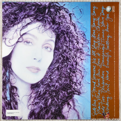 Cher ‎– Cher vinyl record back cover