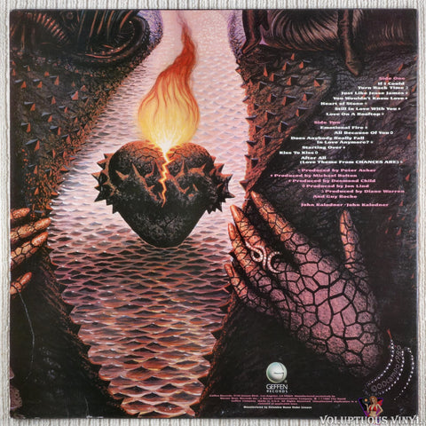 Cher – Heart Of Stone vinyl record back cover