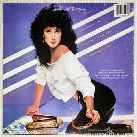 Cher ‎– I Paralyze - Vinyl Record - Back Cover