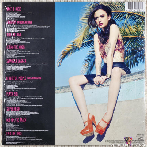 Cher Lloyd – Sticks & Stones vinyl record back cover