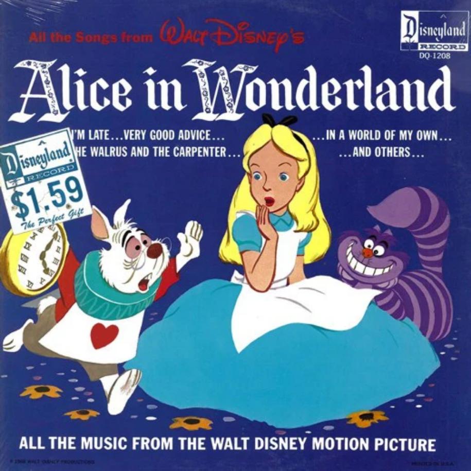 Various – Alice In Wonderland vinyl record front cover