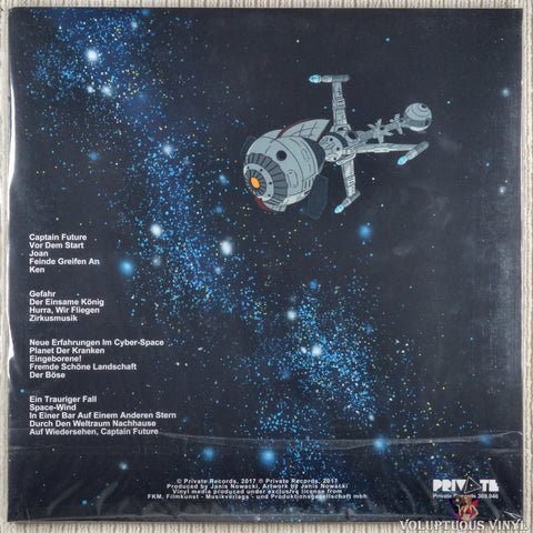 Christian Bruhn – Captain Future vinyl record back cover