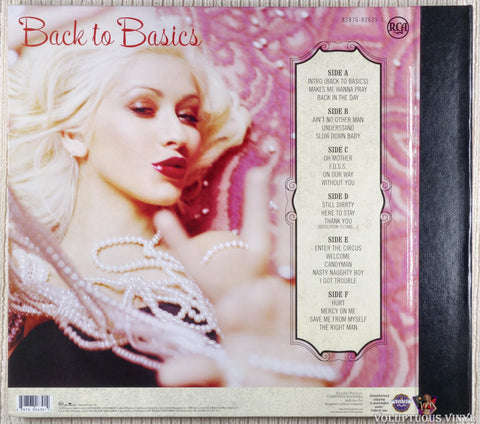 Christina Aguilera – Back To Basics vinyl record back cover