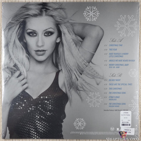 Christina Aguilera ‎– My Kind Of Christmas vinyl record back cover