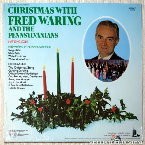 Christmas With Nat King Cole And Fred Waring & The Pennsylvanians vinyl record back cover