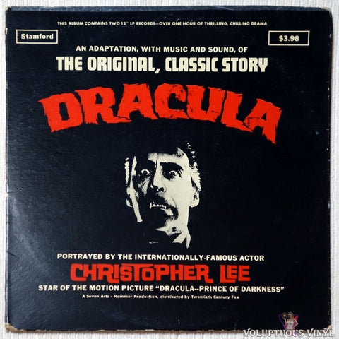 Christopher Lee ‎– Dracula - The Original Classic Story vinyl record front cover