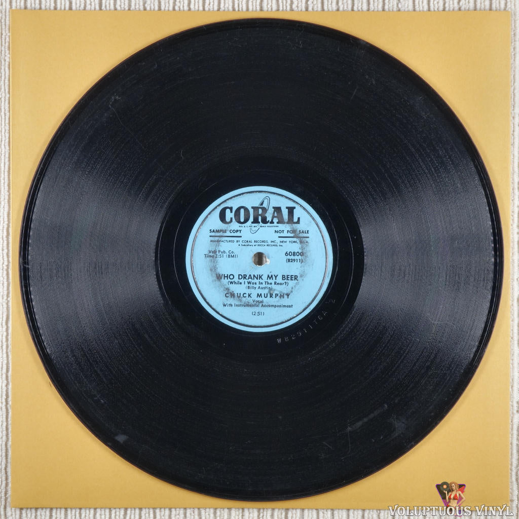 Chuck Murphy – Who Drank My Beer (While I Was In The Rear) / Oceana Roll shellac Side A