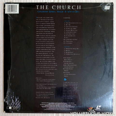 The Church: Goldfish (Jokes, Magic & Souvenirs) - LaserDisc - Back Cover