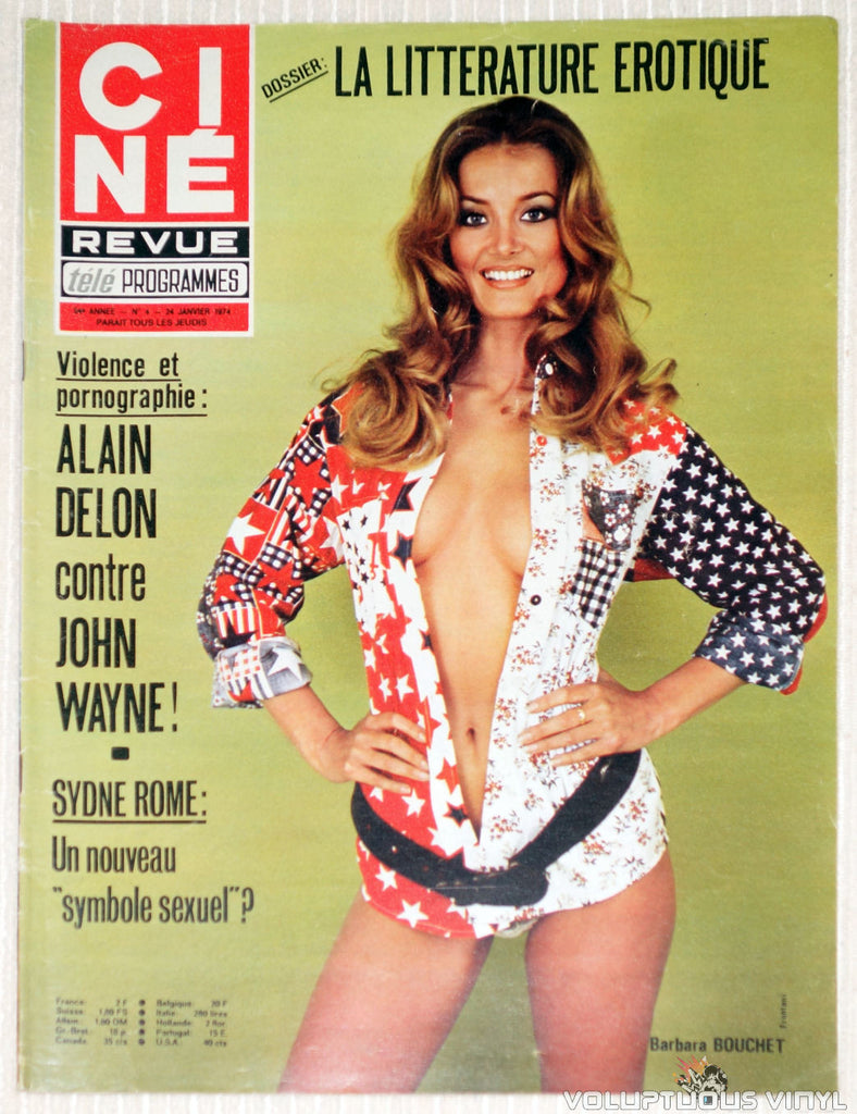 Cine Revue Tele Programmes - Issue 4 January 24, 1974 - Barbara Bouchet Cover