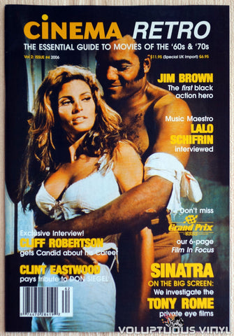 Cinema Retro Issue #4 - January 2006 - Raquel Welch / Jim Brown - Front Cover