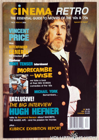 Cinema Retro Issue #5 - May 2006 - Vincent Price - Front Cover