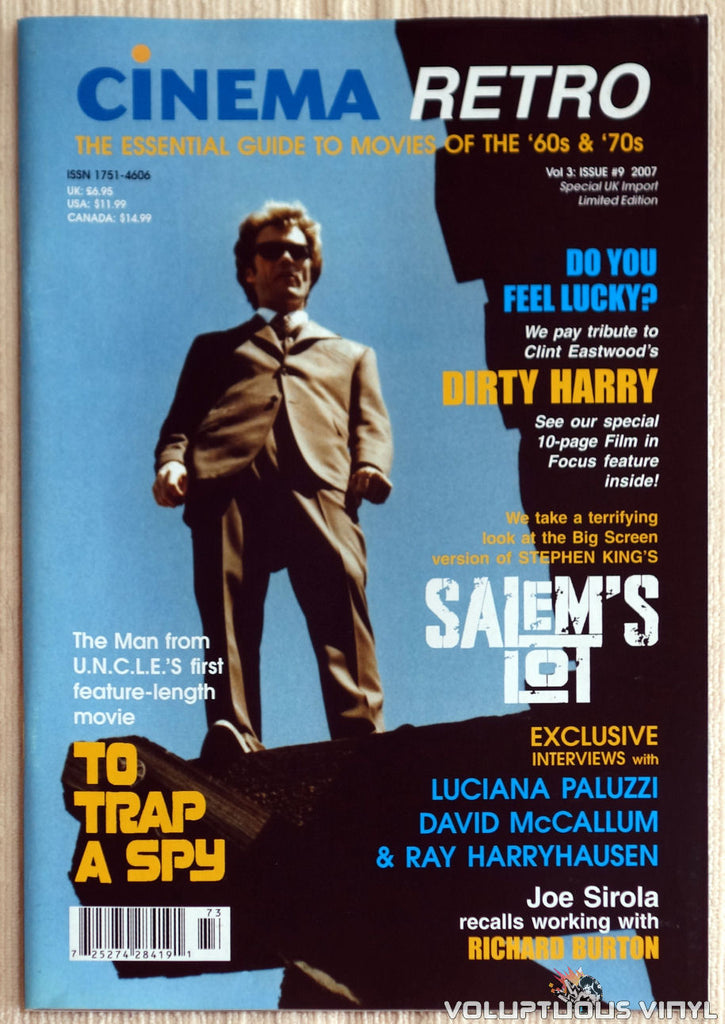 Cinema Retro Issue #9 - September 2007 - Dirty Harry - Front Cover
