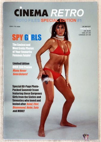 Cinema Retro Foto Files Special Edition #01 - Spy Girls front cover Caroline Munro