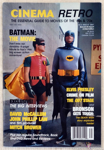 Cinema Retro Issue #07 - January 2007 - Batman magazine front cover