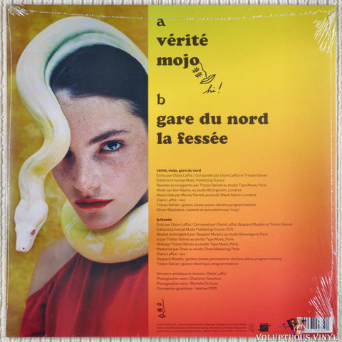 Claire Laffut – Mojo vinyl record back cover